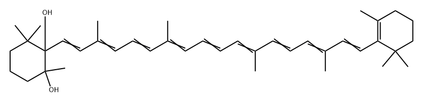 5,6-Dihydro-5,6-dihydroxy-β,β-carotene Struktur