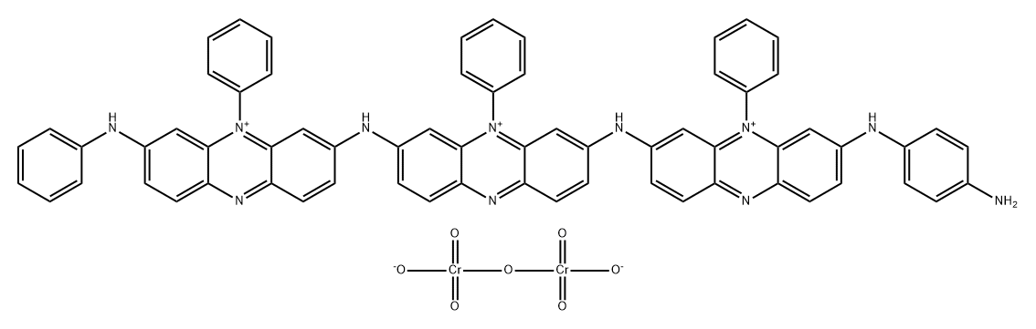 Phenazinium, 3-8-(4-aminophenyl)amino-10-phenylphenazinium-2-ylamino-5-phenyl-7-10-phenyl-8-(phenylamino)phenazinium-2-ylamino-, salt with chromic acid (H2Cr2O7) (2:3)|[3-[[7-[(4-氨基苯基)氨基]-5-苯基酚嗪翁-3-基]氨基]-5-苯基-7-[[5-苯基-7-(苯基氨基)酚嗪翁-3-]氨基]酚嗪翁与重铬酸盐]的化合物