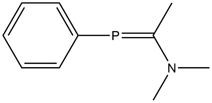 Ethanamine, N,N-dimethyl-1-(phenylphosphinidene)- Struktur