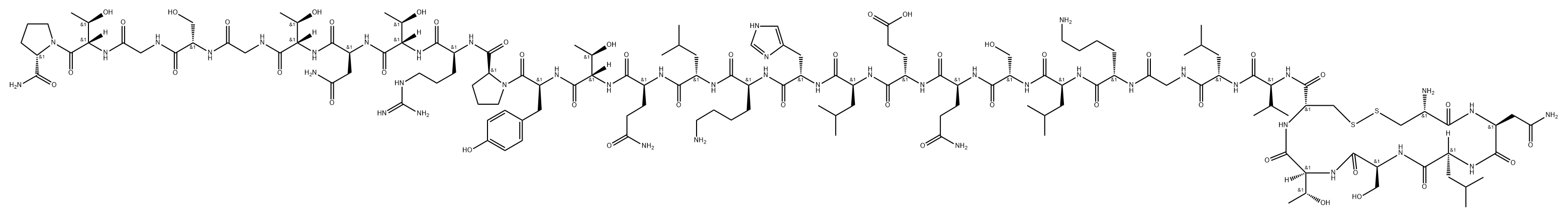 calcitonin, salmon, des-Ser(2)- Struktur