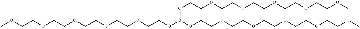 2,5,8,11,14-Pentaoxahexadecan-16-ol, triester with boric acid (H3BO3) 化学構造式