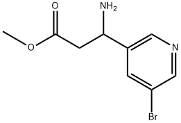 methyl 3-amino-3-(5-bromopyridin-3-yl)propanoate(WX191893) Structure