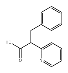 2-Pyridineacetic acid, α-(phenylmethyl)- Structure