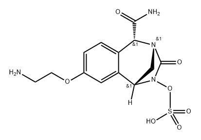 REL-(1R,4R,5R)-5-(AMINOCARBONYL)-8-(2-AMINOE THOXY)-1,5-DIHYDRO-3-OXO-1,4-METHANO-4H-2, 4-BENZODIAZE 结构式
