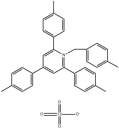 1-(4-甲基苄基)-2,4,6-三-对甲苯基吡啶-1-鎓高氯酸盐 结构式