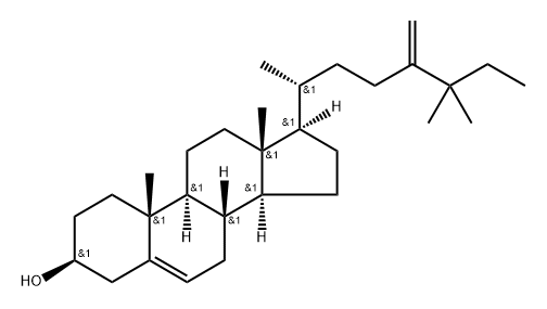 25-Ethylergosta-5,24(28)-dien-3β-ol Structure