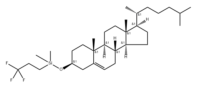 3β-[[(3,3,3-Trifluoropropyl)dimethylsilyl]oxy]cholest-5-ene,75943-64-5,结构式