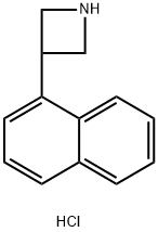 3-(naphthalen-1-yl)azetidine hydrochloride 化学構造式