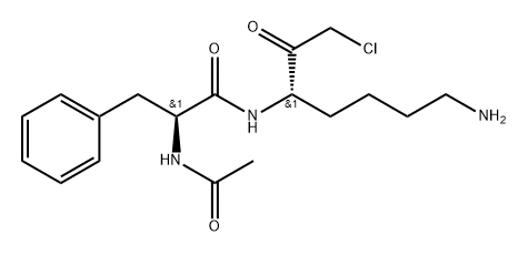 acetylphenyl-alanyl-lysine chloromethyl ketone Struktur