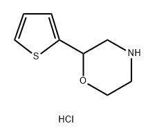 Morpholine,2-(2-thienyl)-,hydrochloride Structure