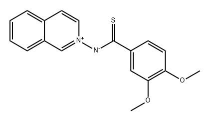 Isoquinolinium, 2-[[(3,4-dimethoxyphenyl)thioxomethyl]amino]-, inner salt 结构式