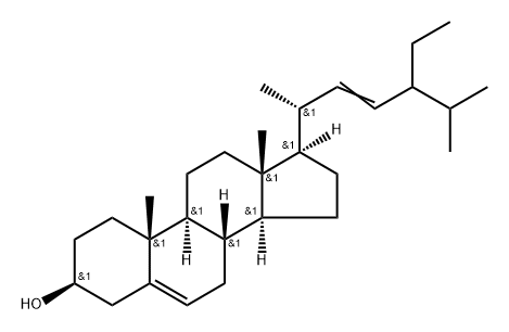 (3beta,24xi)-stigmasta-5,22-dien-3-ol Structure