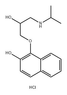 2-Hydroxy Propranolol HCl 化学構造式