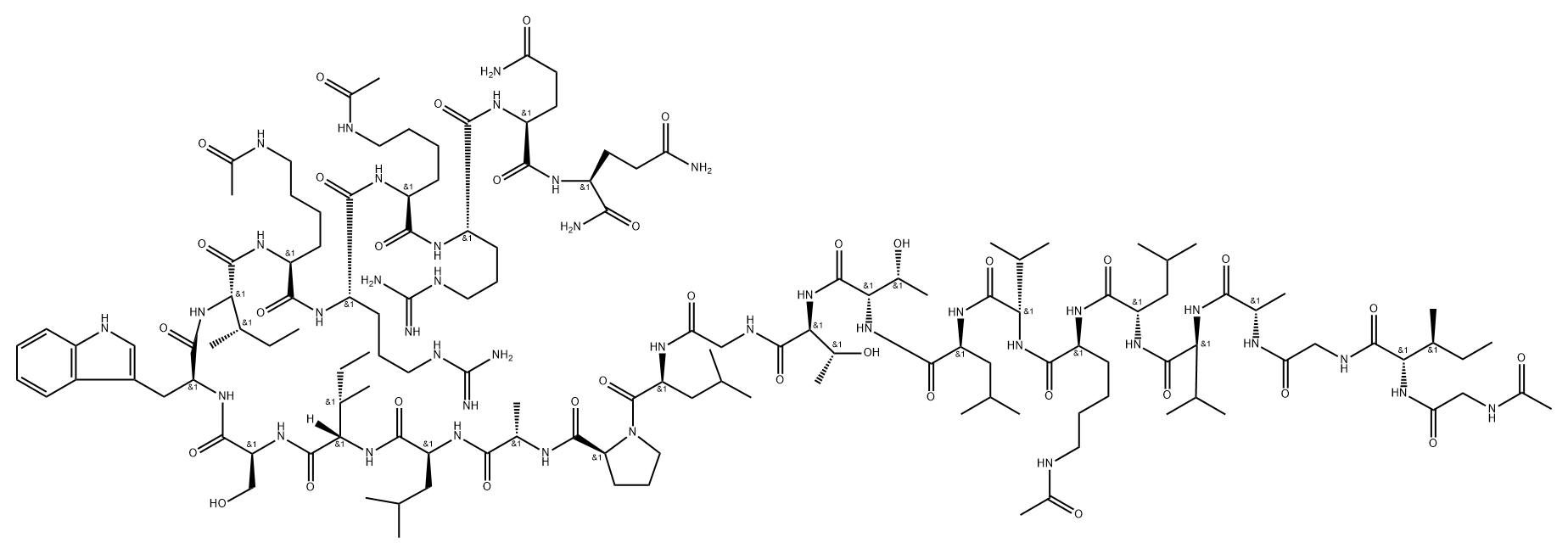 tetraacetylmelitten 化学構造式