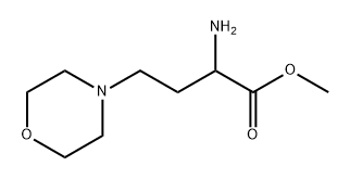 4-Morpholinebutanoic acid, α-amino-, methyl ester 化学構造式