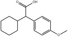 Benzeneacetic acid, α-cyclohexyl-4-methoxy- Structure