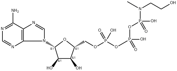 ATP gamma-(N-(2-hydroxyethyl)-N-methyl)amide 结构式