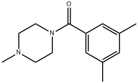 (3,5-dimethylphenyl)(4-methylpiperazin-1-yl)methanone 结构式