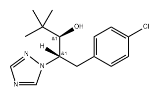 1H-1,2,4-Triazole-1-ethanol, β-[(4-chlorophenyl)methyl]-α-(1,1-dimethylethyl)-, (αR,βS)-rel- Structure