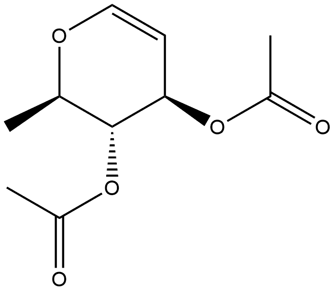 D-鼠李二乙酸酯,76739-66-7,结构式