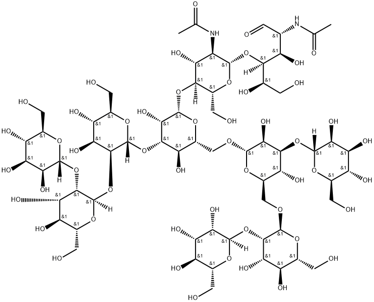 MAN-8-D1 D3 GLYCAN Structure