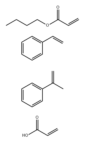 2-Propenoic acid, polymer with butyl 2-propenoate, ethenylbenzene and (1-methylethenyl)benzene|2-丙烯酸与苯乙烯