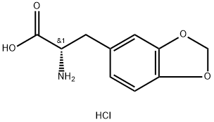 (S)-2-氨基-3-(苯并[D][1,3]二氧戊-5-基)丙酸盐酸盐,77141-01-6,结构式