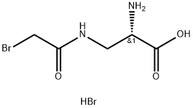 N(3)-(bromoacetyl)-2,3-diaminopropanoic acid Struktur