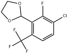 2-(3-chloro-2-fluoro-6-(trifluoromethyl)phenyl)-1,3-dioxolane 结构式