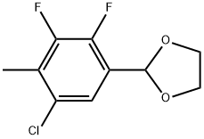 2-(5-Chloro-2,3-difluoro-4-methylphenyl)-1,3-dioxolane Struktur