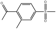 1-[2-Methyl-4-(methylsulfonyl)phenyl]ethanone Structure