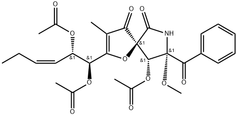 トリアセチルプソイロチンA 化学構造式
