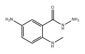 5-amino-2-(methylamino)benzohydrazide Struktur