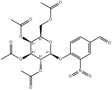 Benzaldehyde, 3-nitro-4-[(2,3,4,6-tetra-O-acetyl-β-D-galactopyranosyl)oxy]-|(2R,3S,4S,5R,6S)-2-(乙酰氧基甲基)-6-(4-甲酰基-2-硝基苯氧基)四氢-2H-吡