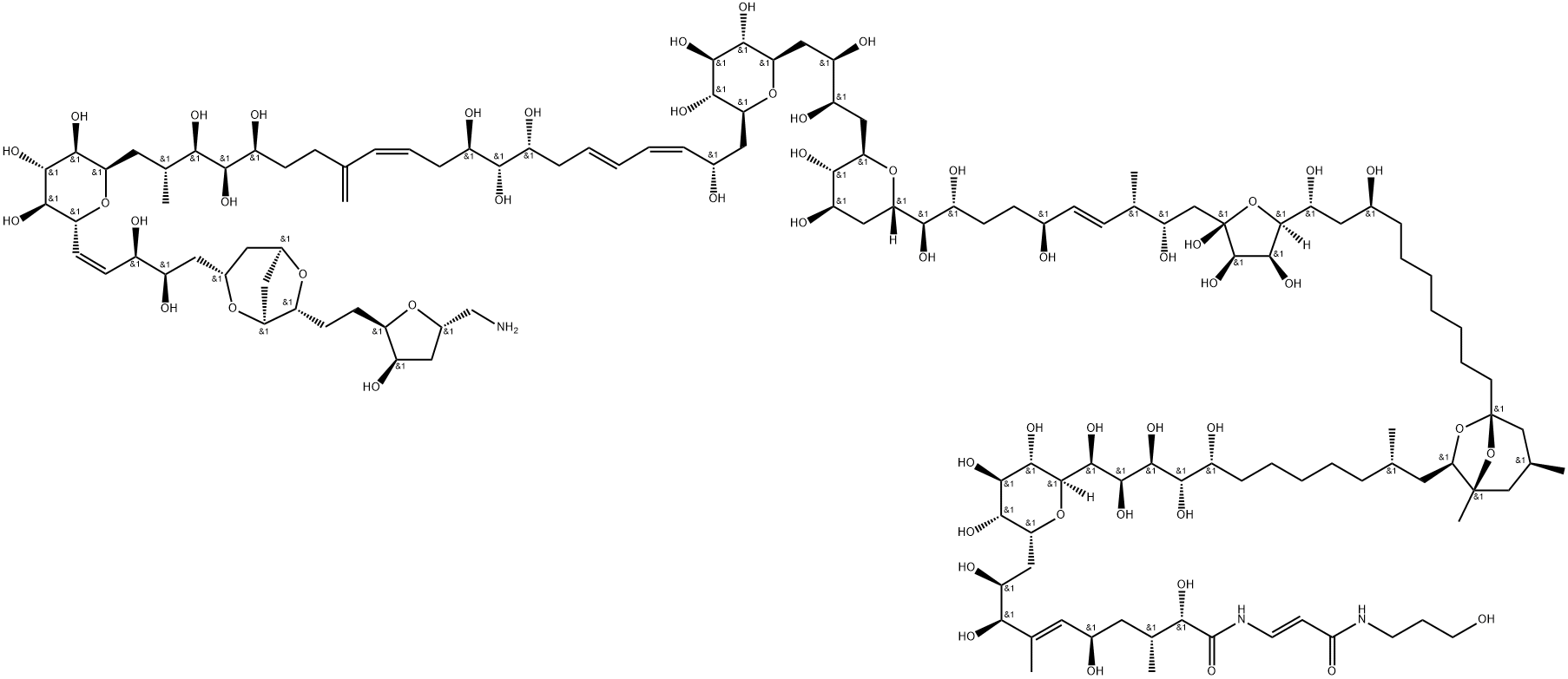 PALYTOXIN,77734-92-0,结构式