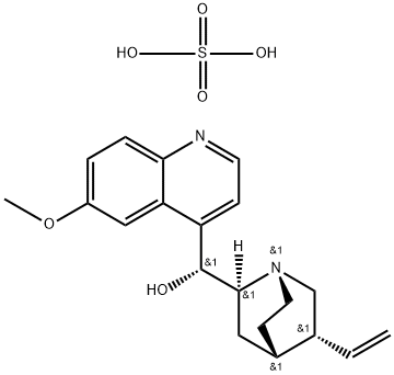 (8alpha,9R)-6'-methoxycinchonan-9-ol, salt with sulphuric acid Structure