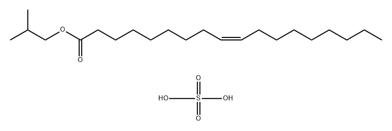 2-METHYLPROPYL (Z)-OCTADEC-9-ENOATE,SULFURIC ACID 结构式