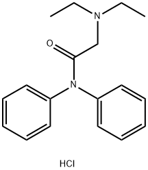 2-(DIETHYLAMINO)-N,N-DIPHENYLACETAMIDE HYDROCHLORIDE Struktur