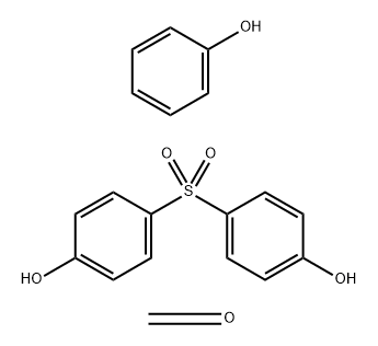 甲醛与苯酚和4,4'-硫酰双酚的聚合物 结构式