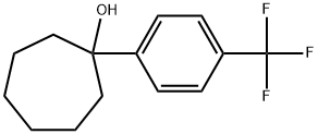 1-(4-(trifluoromethyl)phenyl)cycloheptanol 化学構造式