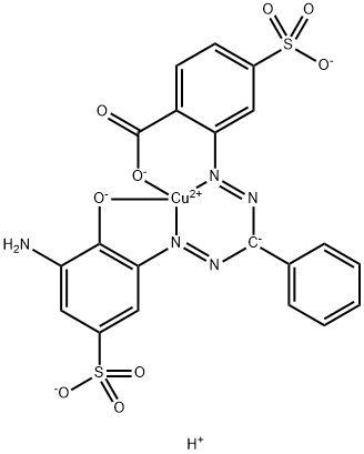 COPPERFORMAZONEBLUEOF4-SULPHOANTHRANILICACID 化学構造式