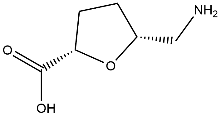 L-?erythro-?Hexonic acid, 6-?amino-?2,?5-?anhydro-?3,?4,?6-?trideoxy- 化学構造式