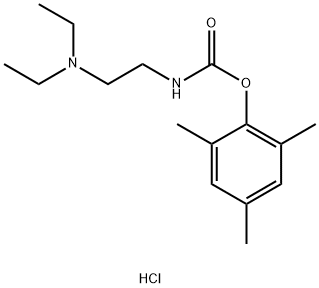 Carbamic acid, [2-(diethylamino)ethyl]-, 2,4,6-trimethylphenyl ester, monohydrochloride (9CI) Structure