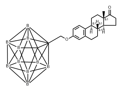 estrone 3-carboranylmethyl ether Struktur