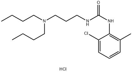 1-(6-Chloro-o-tolyl)-3-(3-(dibutylamino)-propyl)urea hydrochloride Structure