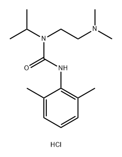 Urea, N-[2-(dimethylamino)ethyl]-N'-(2,6-dimethylphenyl)-N-(1-methylethyl)-, hydrochloride (1:1) Structure