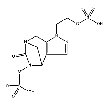 1,4,5,8-Tetrahydro-5-(sulfooxy)-1-[2-(sulfooxy) ethyl]-6H-4,7-methanopyrazolo[3,4-e][1,3] diazepin-6-one|1,4,5,8-TETRAHYDRO-5-(SULFOOXY)-1-[2-(SULFOOXY) ETHYL]-6H-4,7-METHANOPYRAZOLO[3,4-E][1,3] DIAZEPIN-6