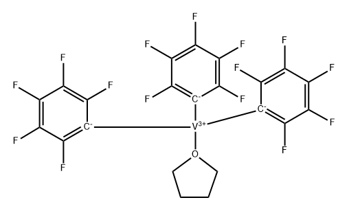 TRIS(PENTAFLUOROPHENYL)VANADIUM TETRAHY& 结构式