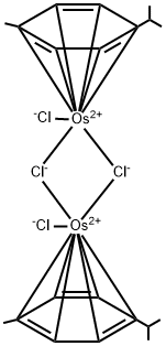 Osmium, di-μ-chlorodichlorobis[(1,2,3,4,5,6-η)-1-methyl-4-(1-methylethyl)benzene]di- Structure