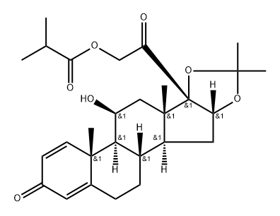 Desonide Isobutyrate, 78806-61-8, 结构式